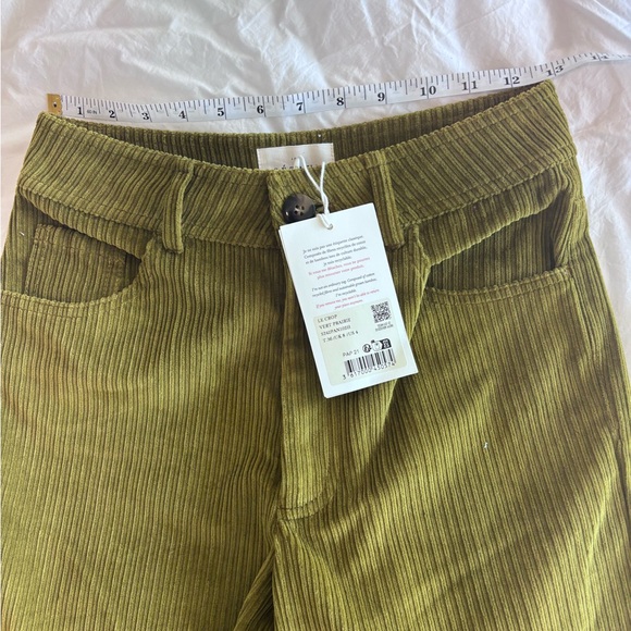 SOLD NWT Sézane Le Crop Trousers in Meadow Green Size 4/36 - Picture 6 of 7